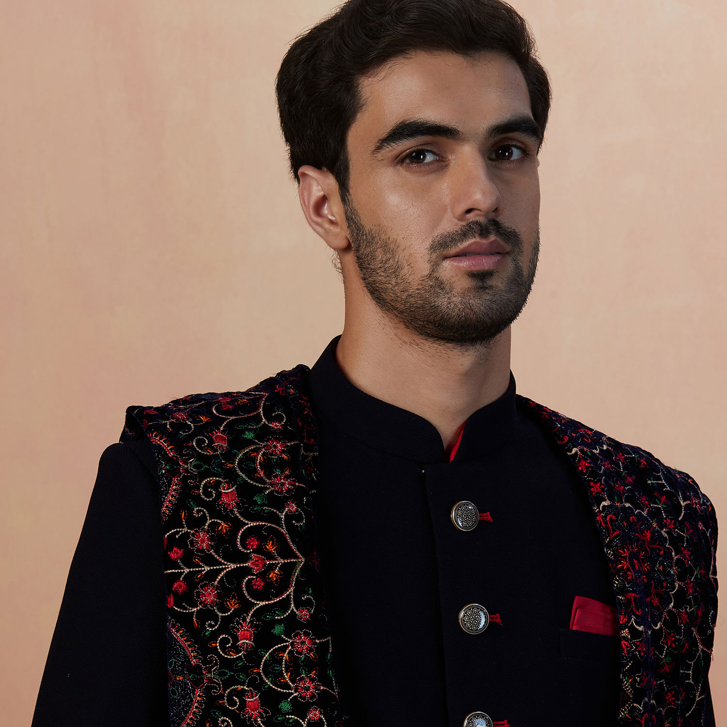 Sherwani For Men Buy Royal Blue Self Design Indo Western With Dupatta Online Manyavar 