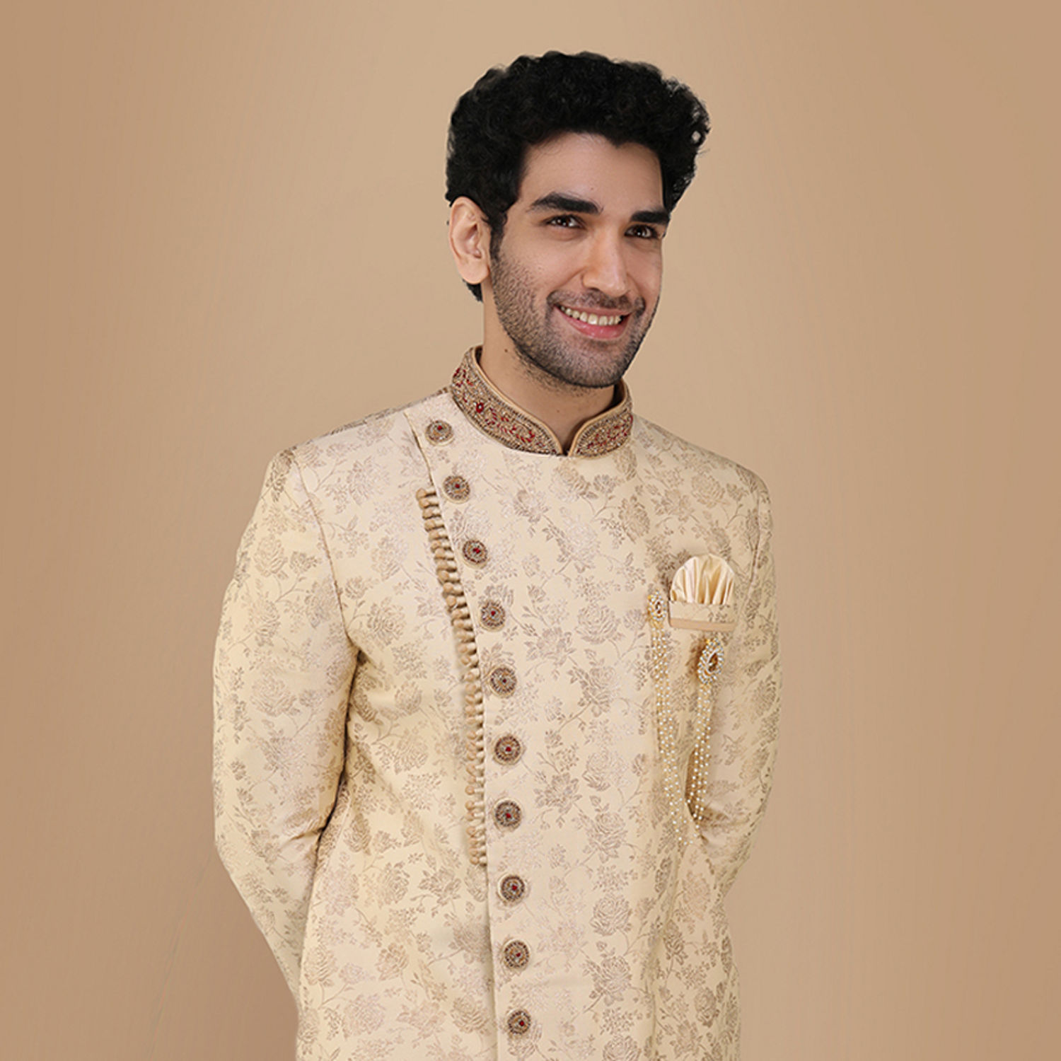 Buy Bold Biscuit Indo Western Set Online in India @Manyavar - Indo ...