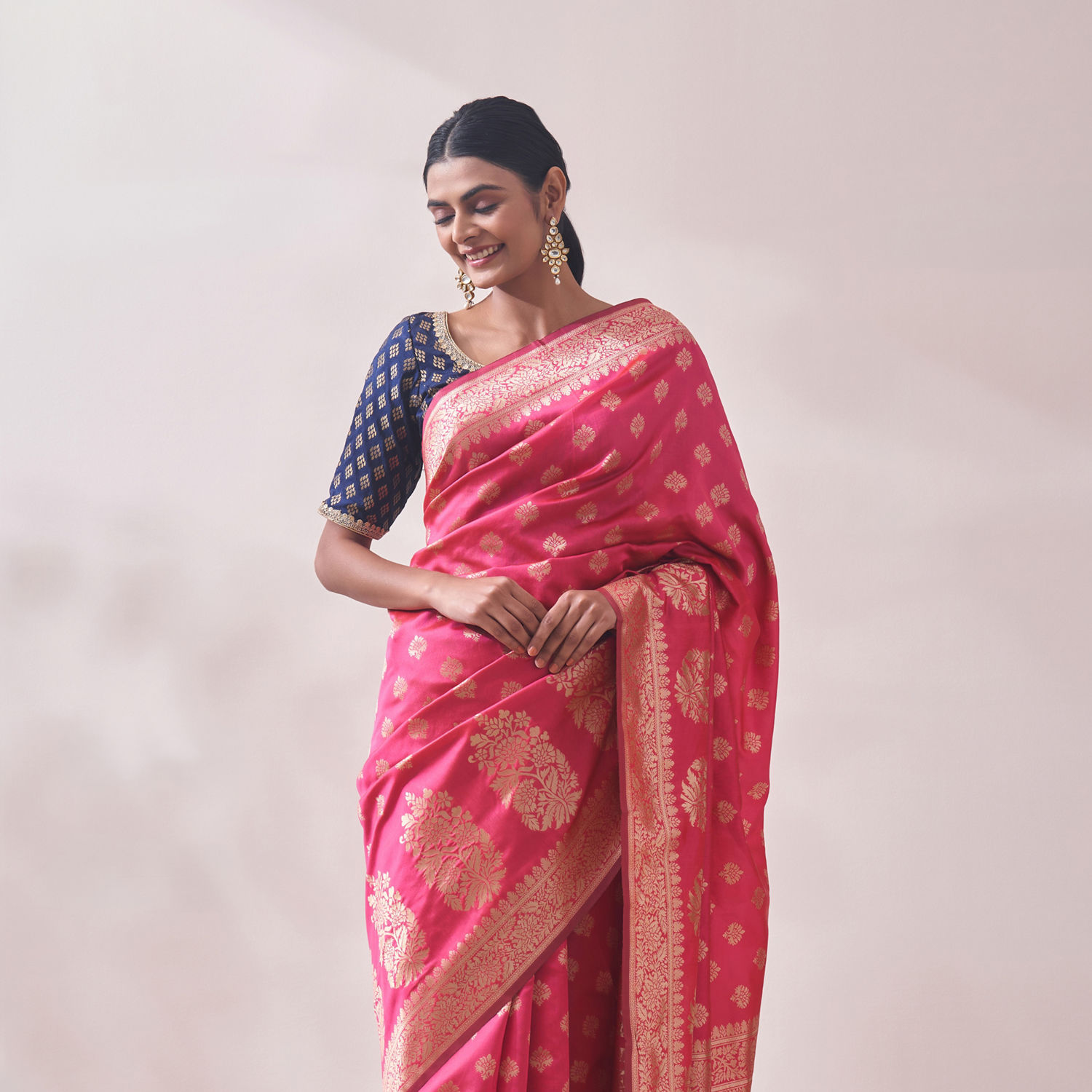 Saree - Buy Best Sarees for Women Online @Mohey | Saree, Blue saree, Saree  designs