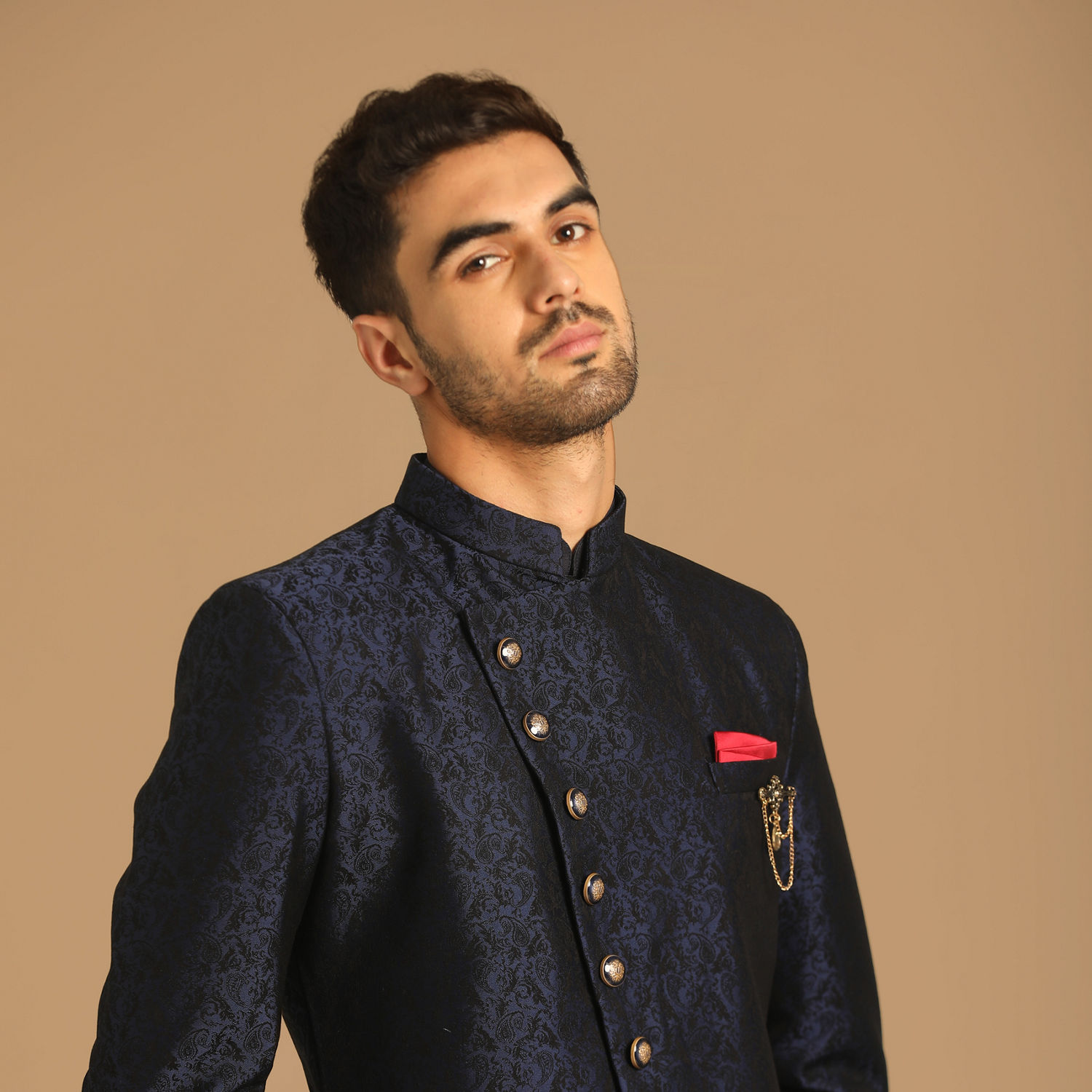 Buy Sophisticated Feroze Blue Indo Western Online in India @Manyavar ...