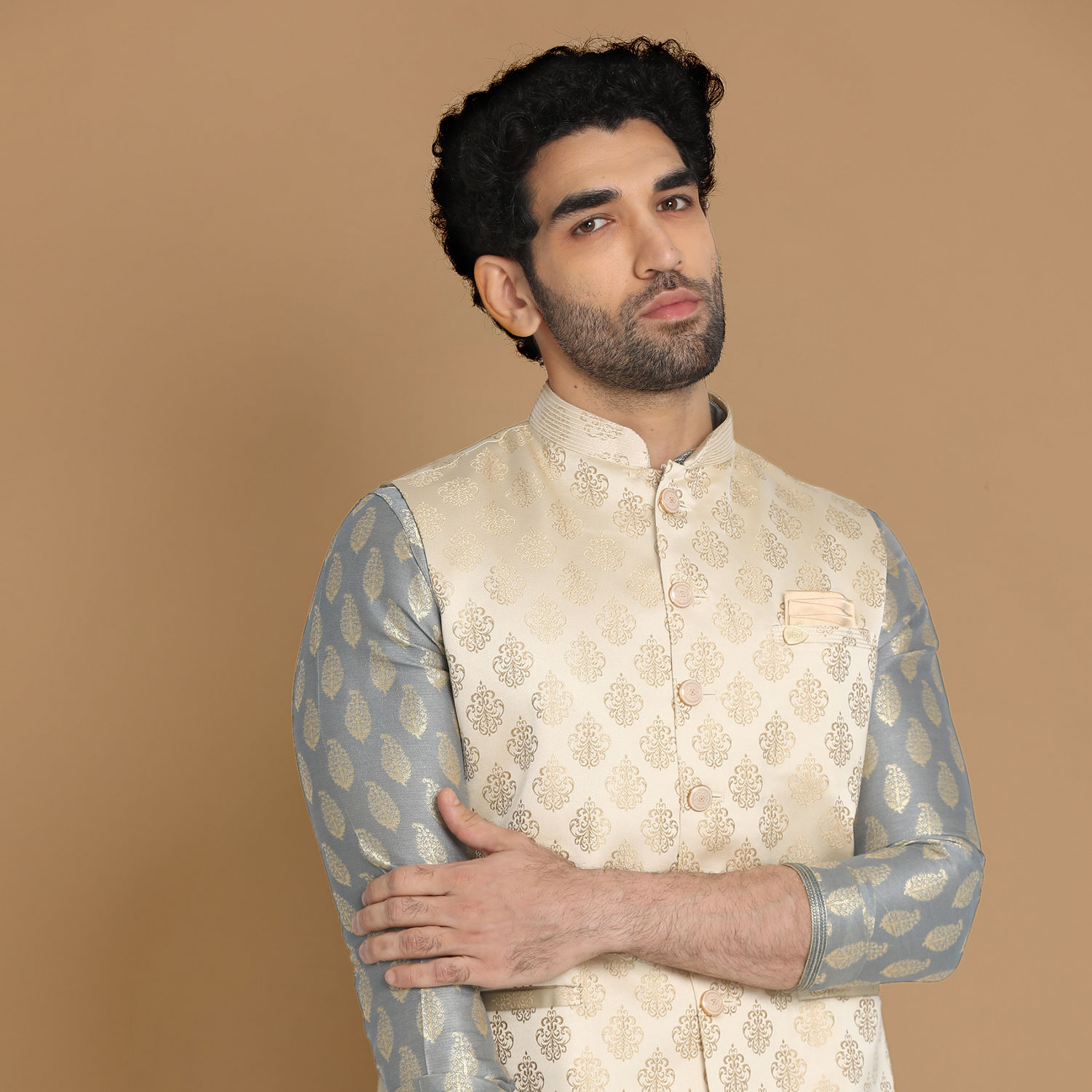 Sage Green Pathani Kurta Jacket Set | Pathani kurta, Pathani for men, Types  of sleeves