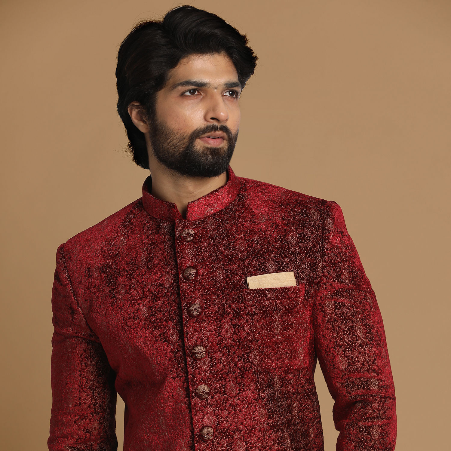 Indo Western for Men - Buy Regal Maroon Indo Western Set Online @Manyavar