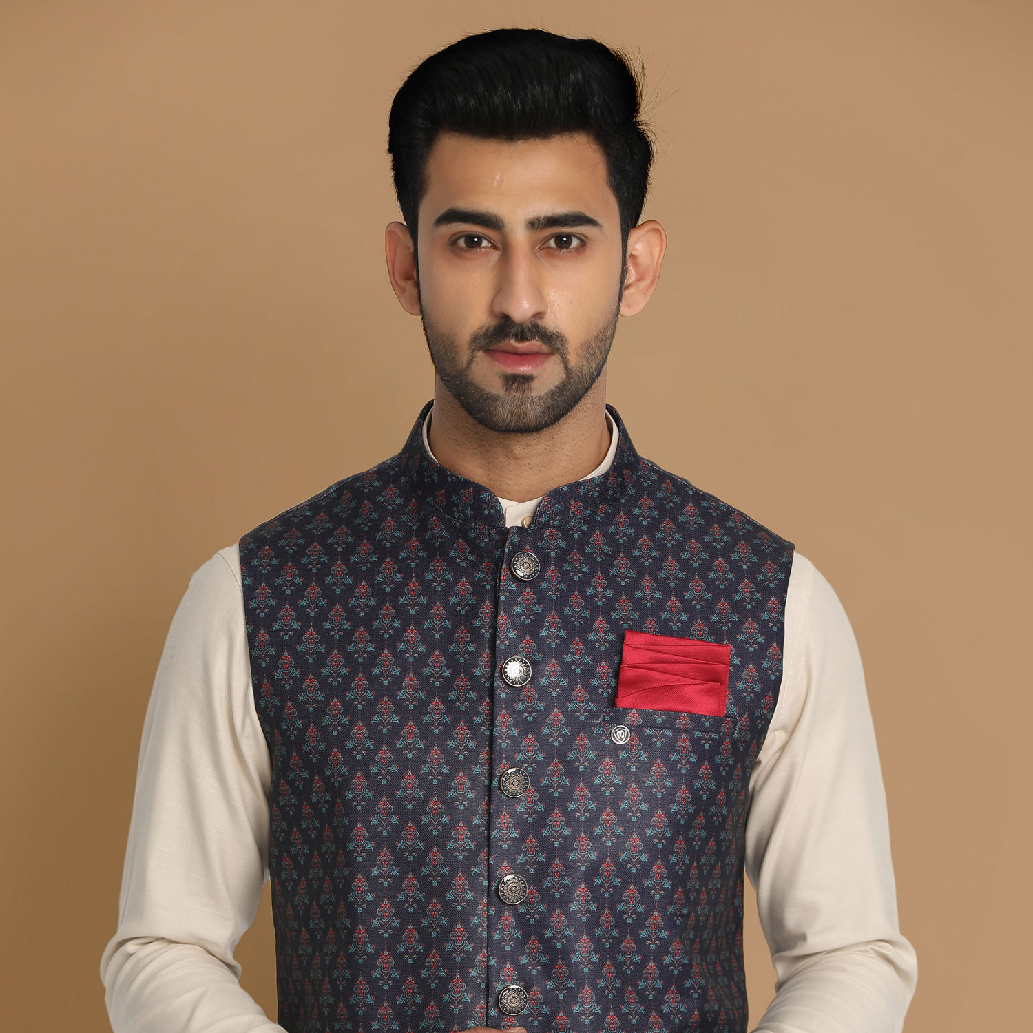 nehru-jacket-for-men-buy-navy-blue-printed-modi-jacket-online-manyavar