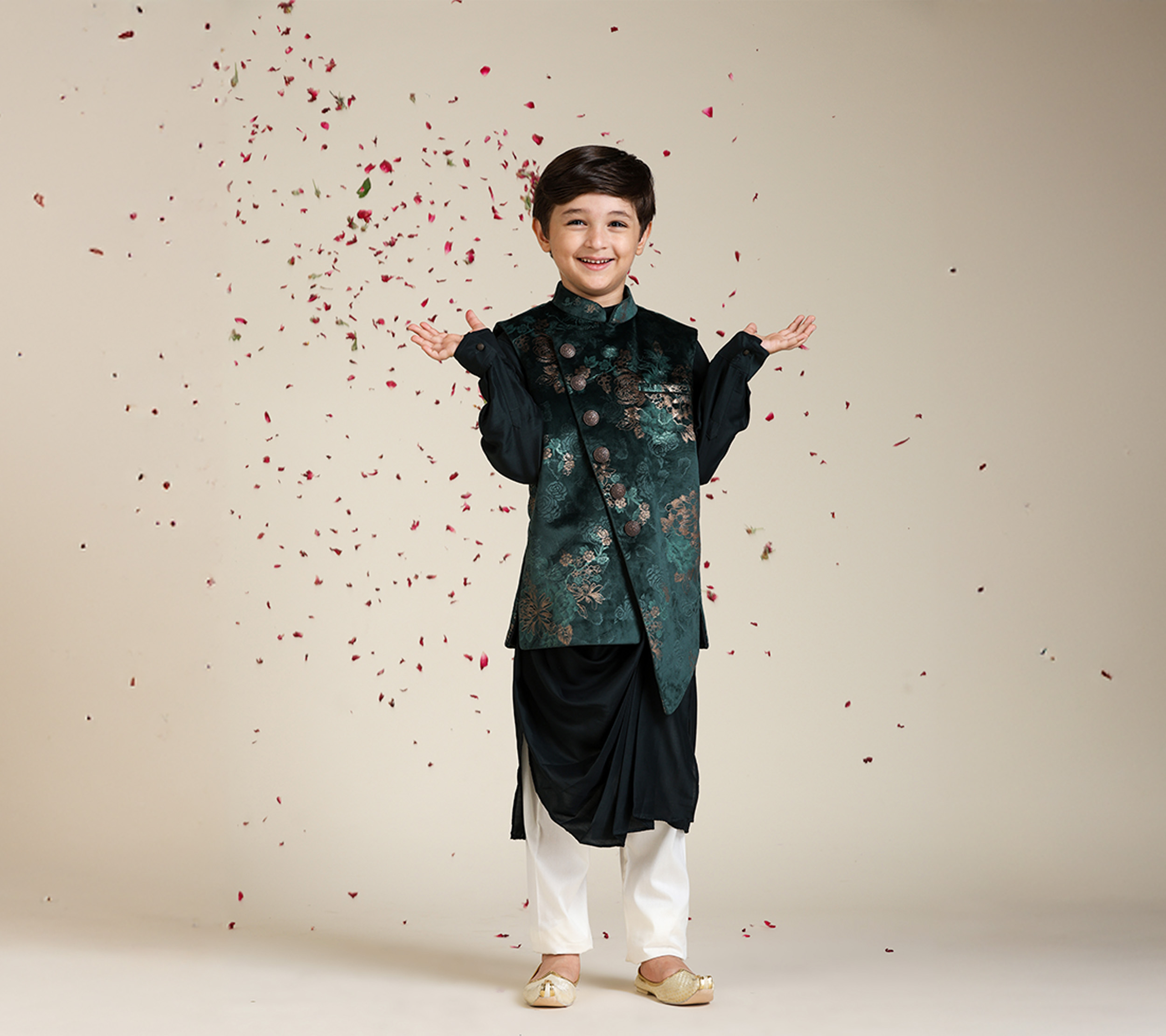 Dapper Dressing: How to Style Kurta Pajama with Jacket for Kids