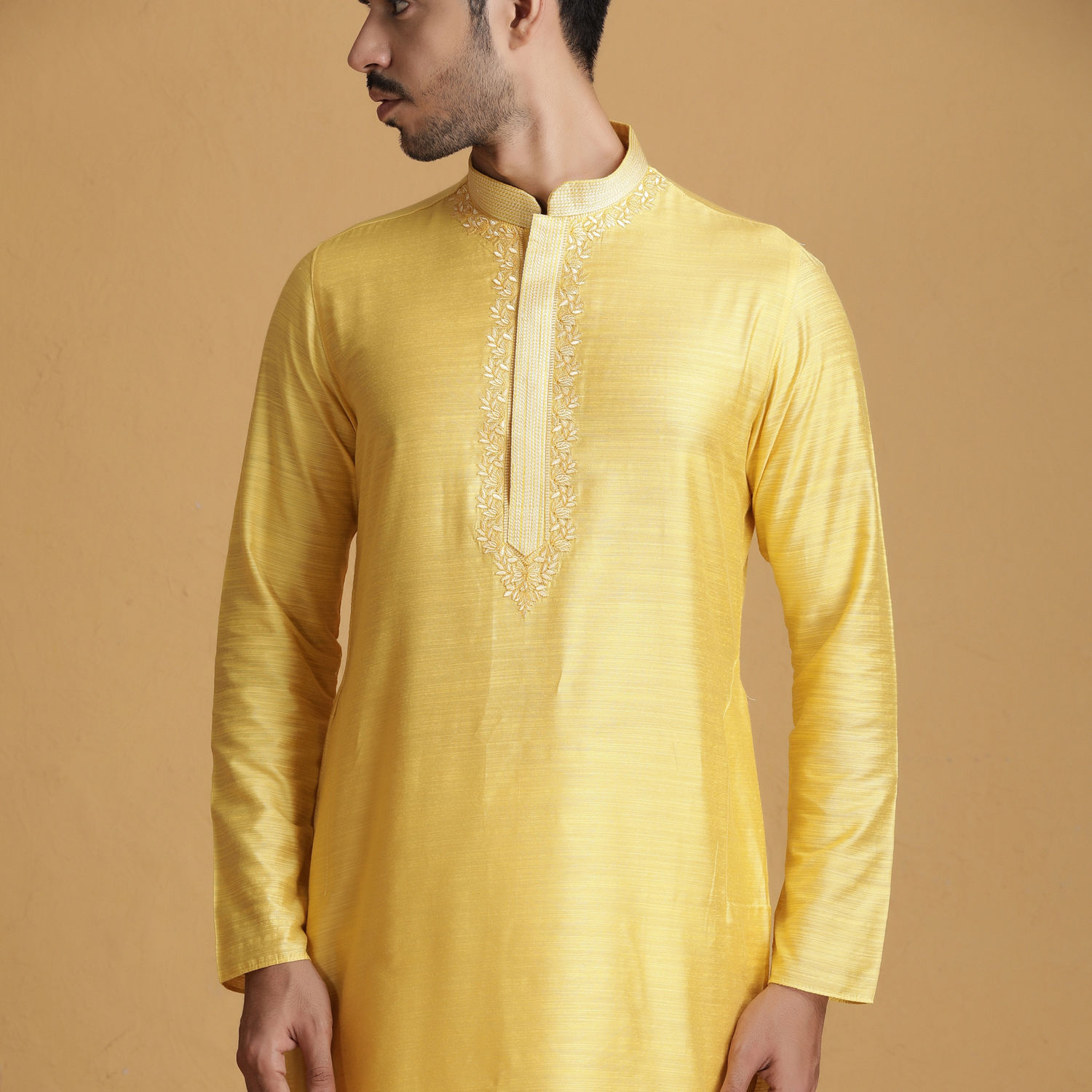 Lemon color kurta pajama sale